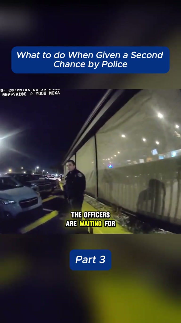 Police Give a DUI Break, Then the Car Moves Anyway at Night