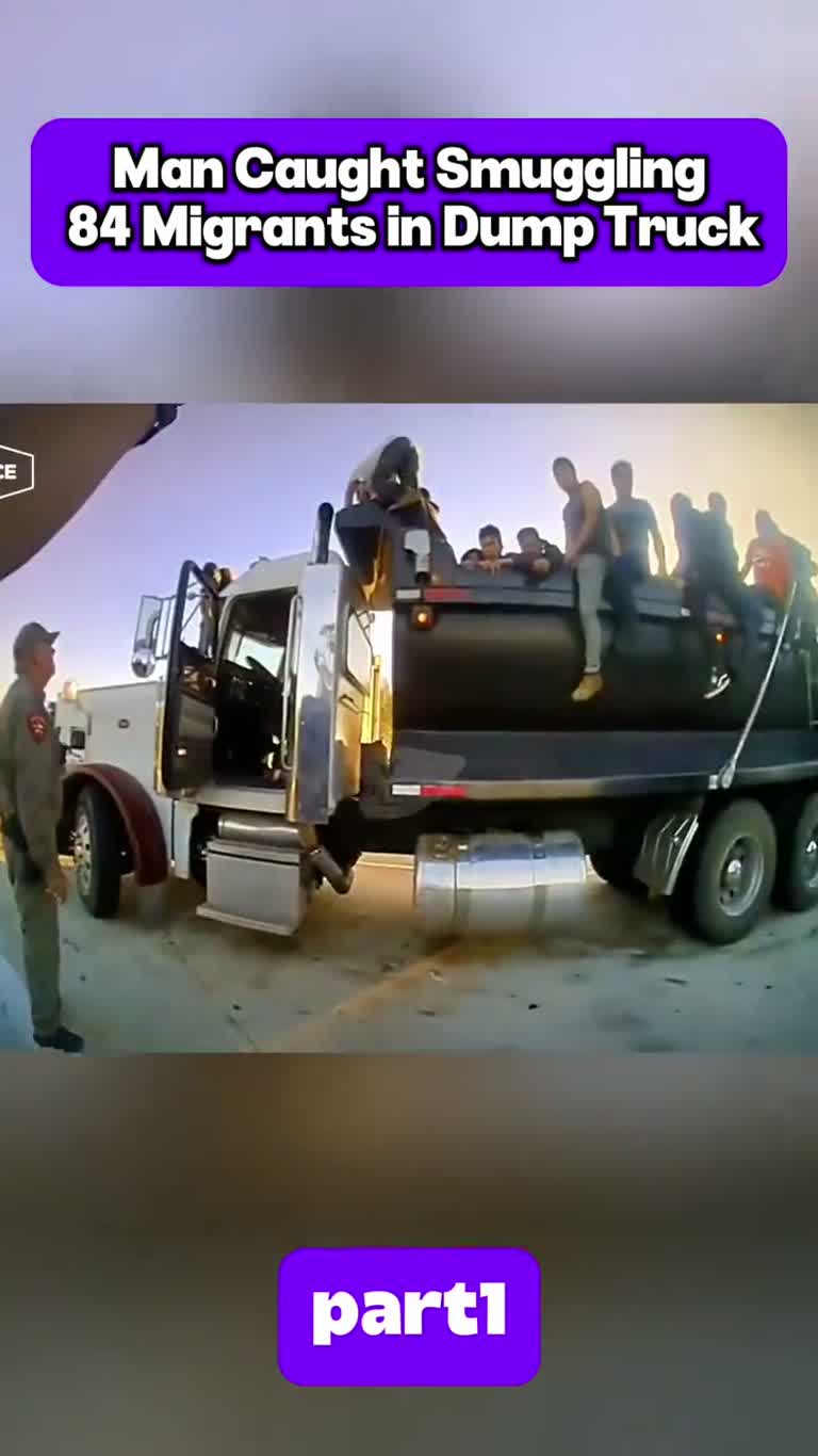 Trooper Finds Dozens of People Packed in a Dump Truck on I-35