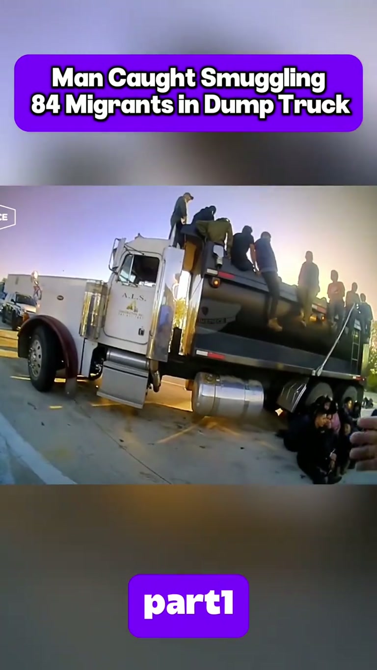 Trooper Finds Dozens of People Packed in a Dump Truck on I-35