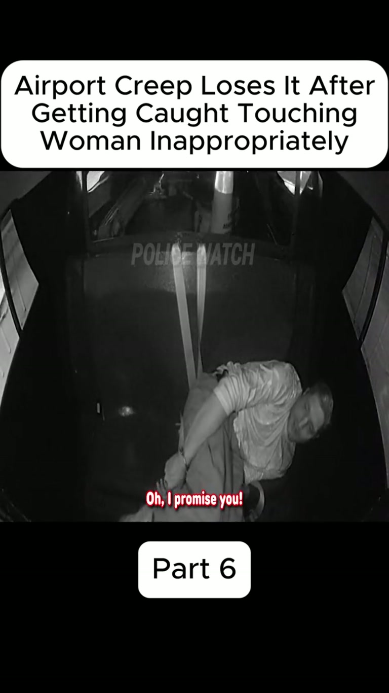 Police Cam Captures Man's Outburst After Airport Incident