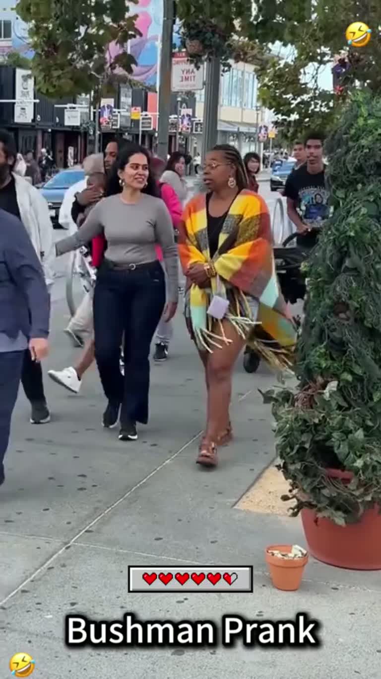 Bushman Prank: Hidden Person Scares Sidewalk Pedestrians
