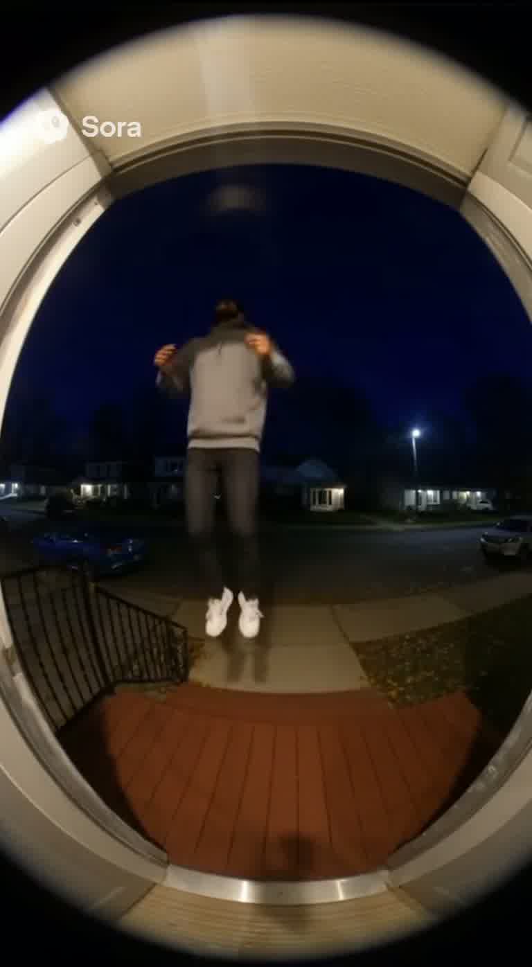 Sora Watermark Reveals Doorbell 'Begging' Clip Is AI-Made