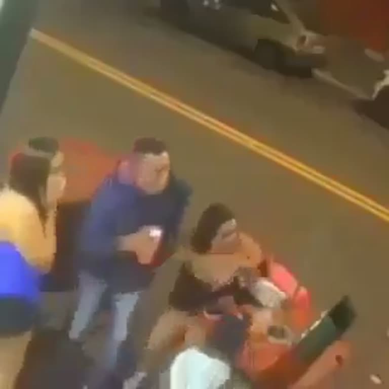 Roadside Gathering Turns Tense in Surveillance Footage From May 7
