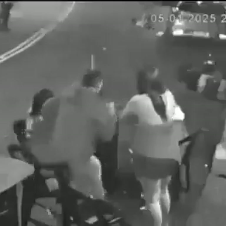 Roadside Gathering Turns Tense in Surveillance Footage From May 7