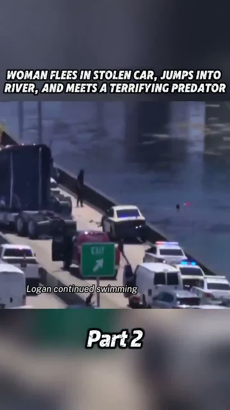 Woman Flees Stolen Car, Jumps Into River—Then Something Pulls Her