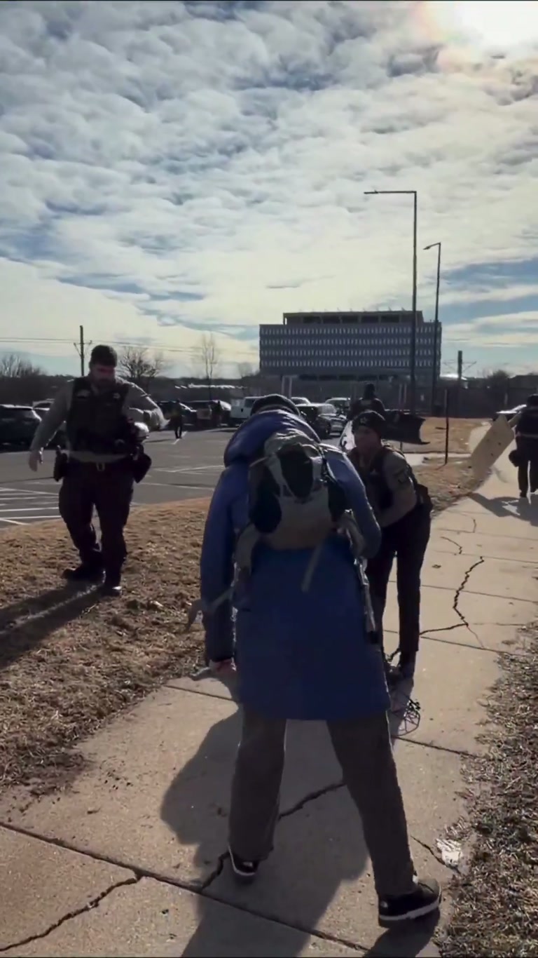 Deputies Move in Outside Minneapolis ICE Facility as Crowd Watches
