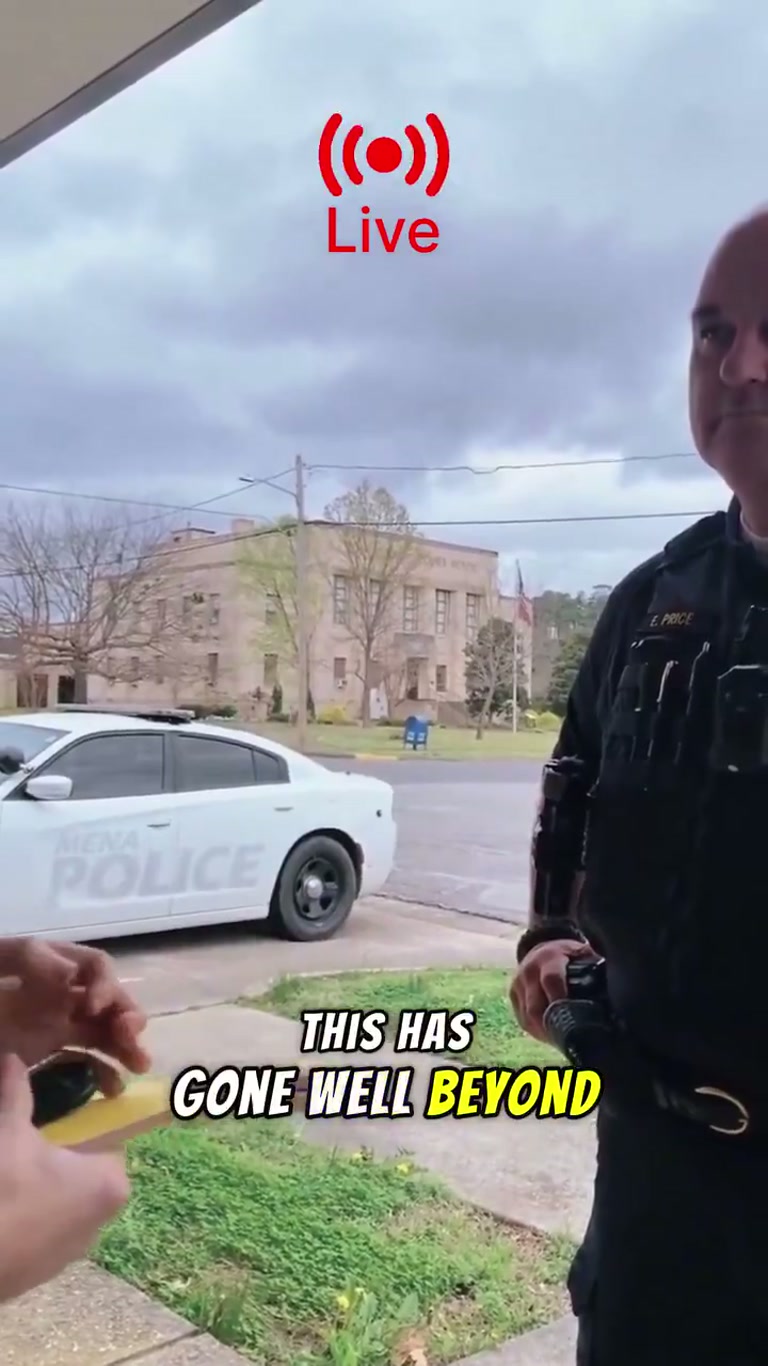 A Father's Plea Outside Mena Police Draws Viral Attention