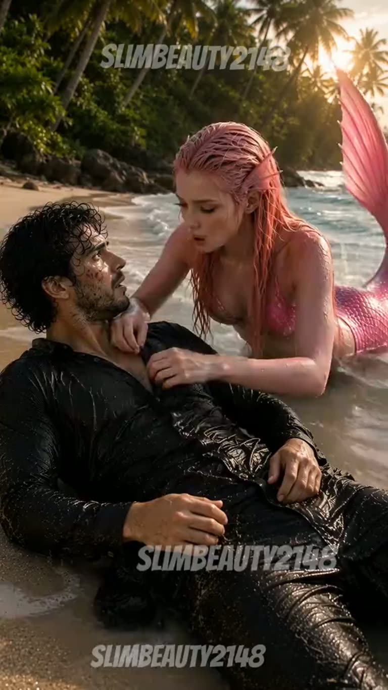 A Mermaid Saves a Drowning Stranger, Then the Hunters Arrive