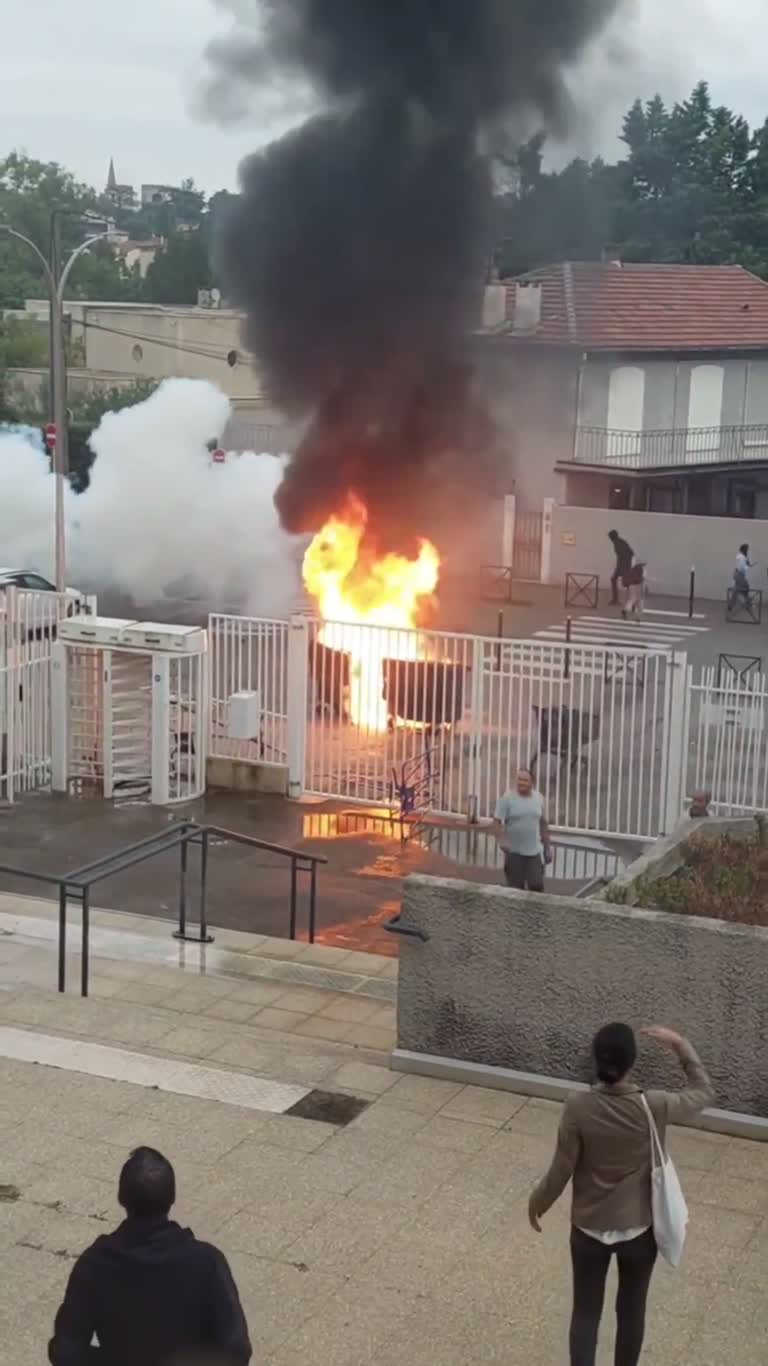 Fire and Smoke Behind White Gates: A Video Sparks a Heated Debate