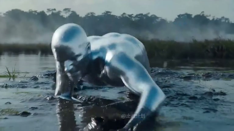 A Metallic Figure Rises as Helicopter Crew Opens Fire in Sci-Fi Short