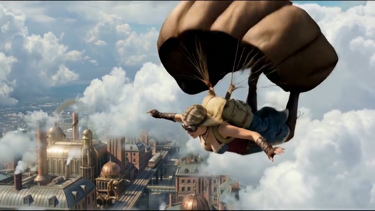 Steampunk Sky Journey: AI Rebuilds a Flight Above the Clouds