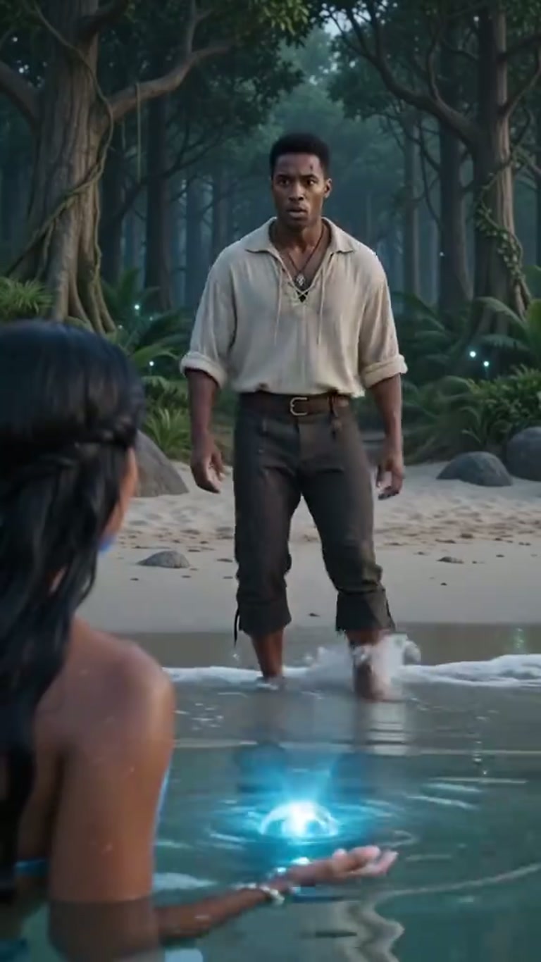 A Wounded Stranger Asks a Mermaid for Help — Then a Pearl Appears