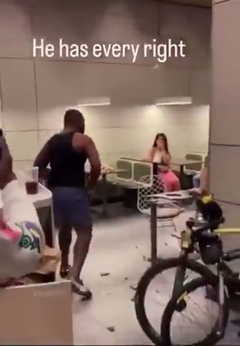Tense Standoff Inside a Restaurant as Onlookers Film Every Move