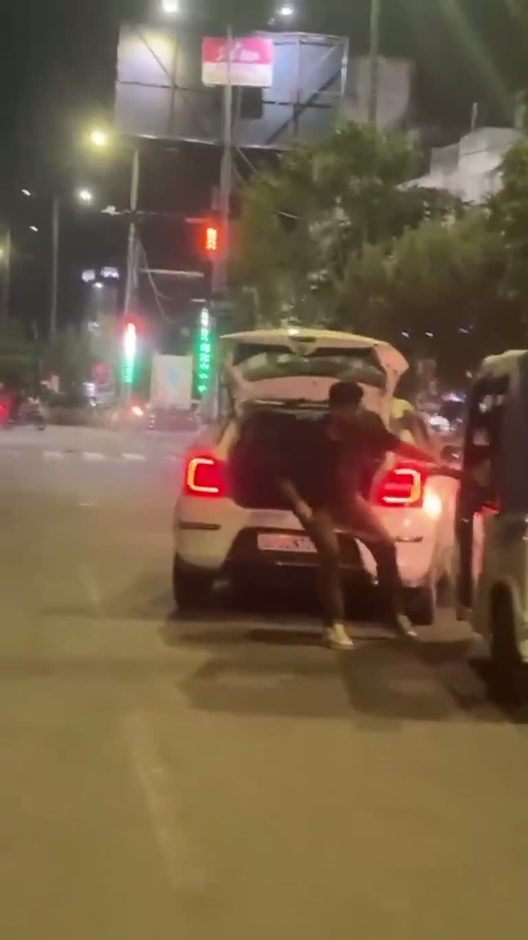 Lucknow Road Rage: Viral Clip Shows Stick Attack After Crash