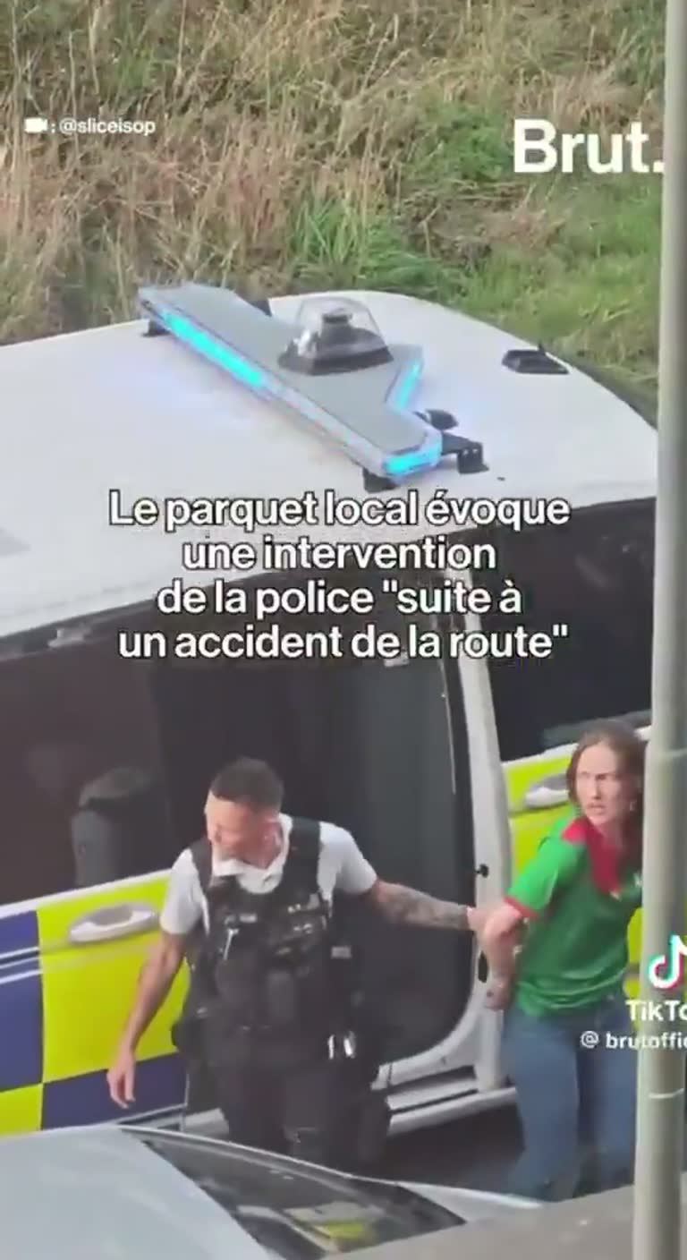 Belgium Police Van Clip After Road Accident Fuels Riot Claim