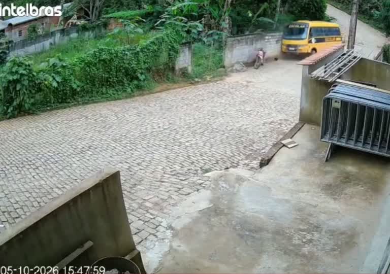 School Minibus Loses Brakes on a Hill and Ends Up in a River
