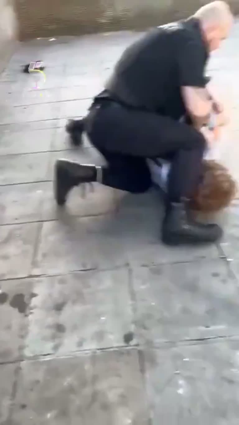 Onlooker Asks 'Did You Get It All on Video' as Officer Kneels