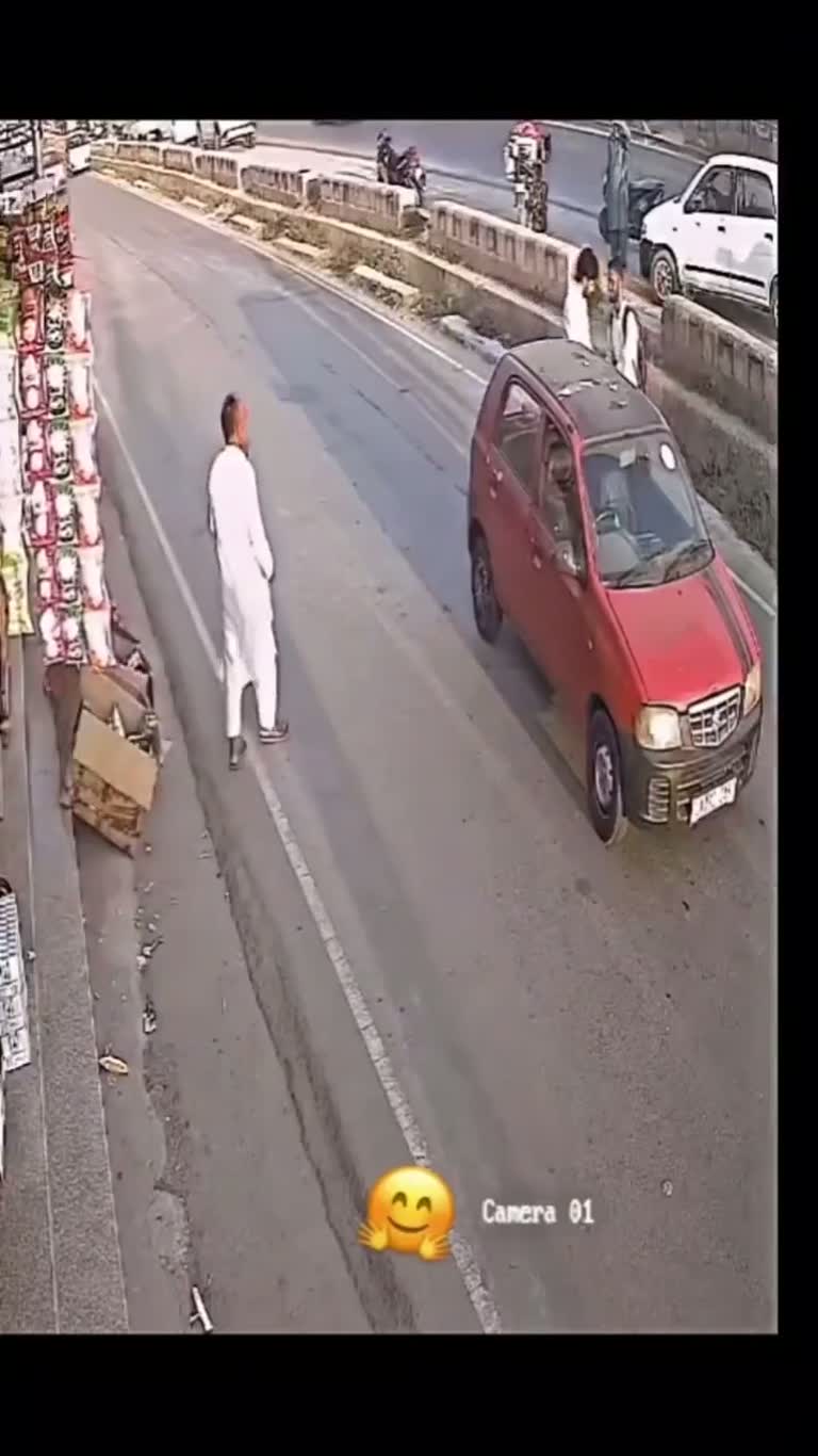 A Minor Collision on a Busy Road, and Then Nobody Shouts