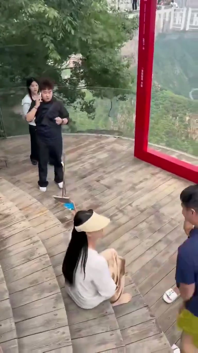 A Mountaintop Confrontation Caught Mid-Sentence on the Cliffside