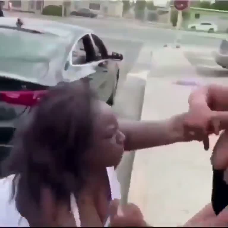 A Sunny Sidewalk, Two Women, and a Fight Nobody Stopped