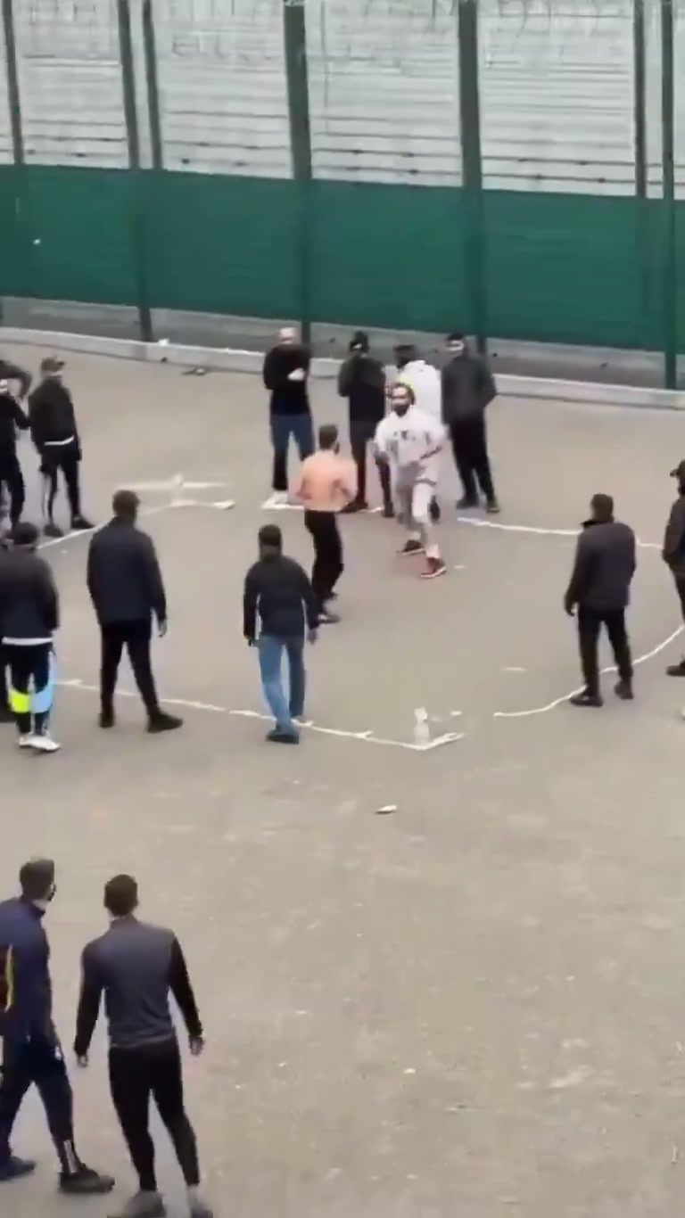 Alone in the Yard: One Man Against Everyone Watching Him