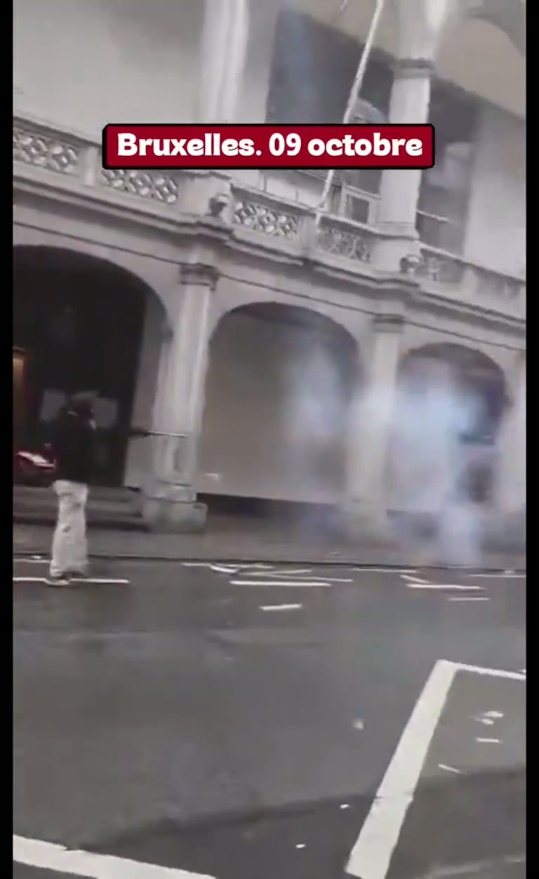 Smoke Over Brussels: A Quiet Street Turns Strange in Seconds