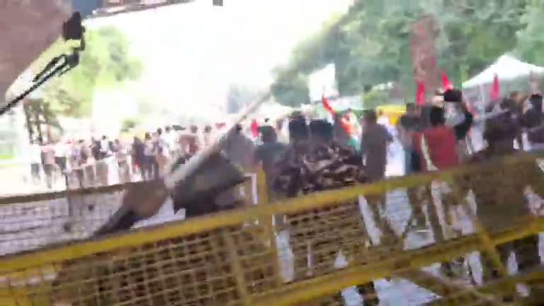 Yellow Barricades, Red Flags: The Day a Street Stood Still