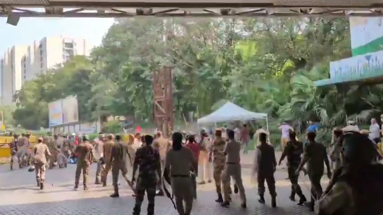 Yellow Barricades, Red Flags: The Day a Street Stood Still