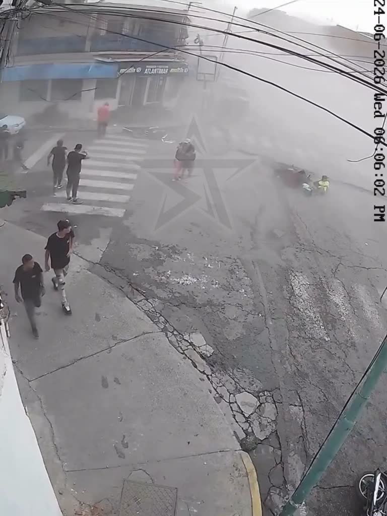 The Road Splits Like A Fault Line And The Whole Street Scatters