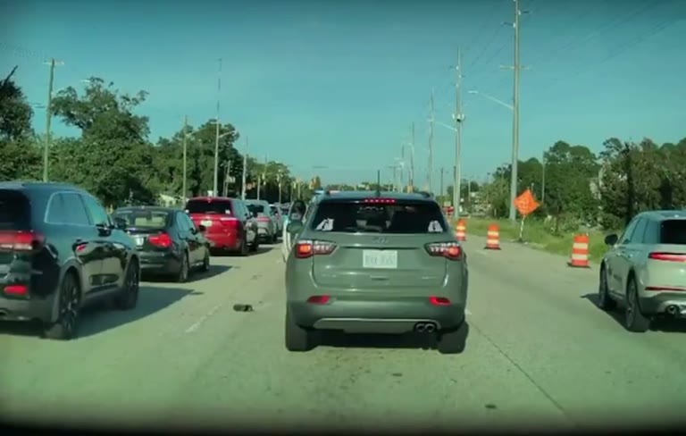 Under a Quiet Blue Sky, One Driver Steps Into the Lane