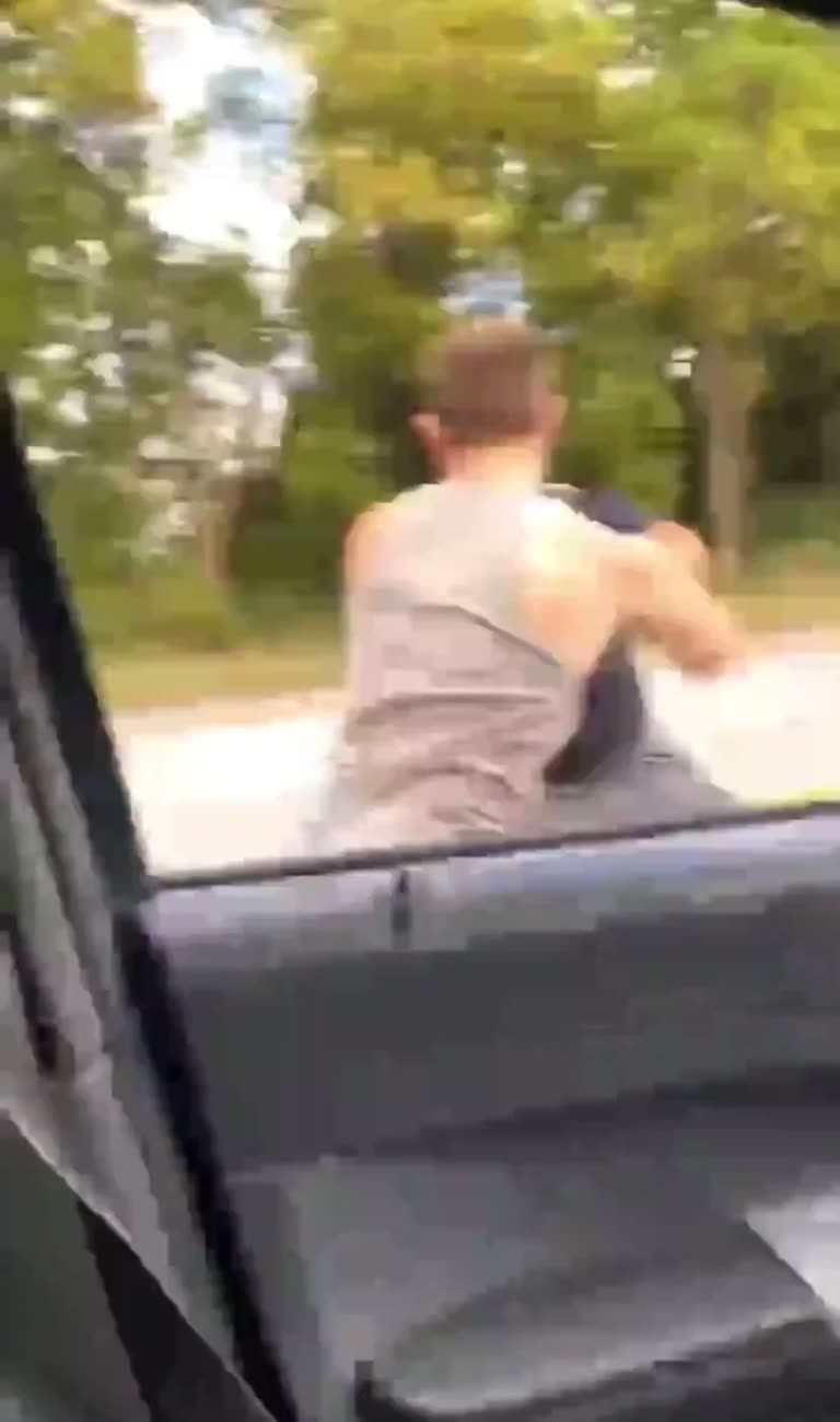He Steps Out of His Car to Make a Point, Then the Pavement Answers
