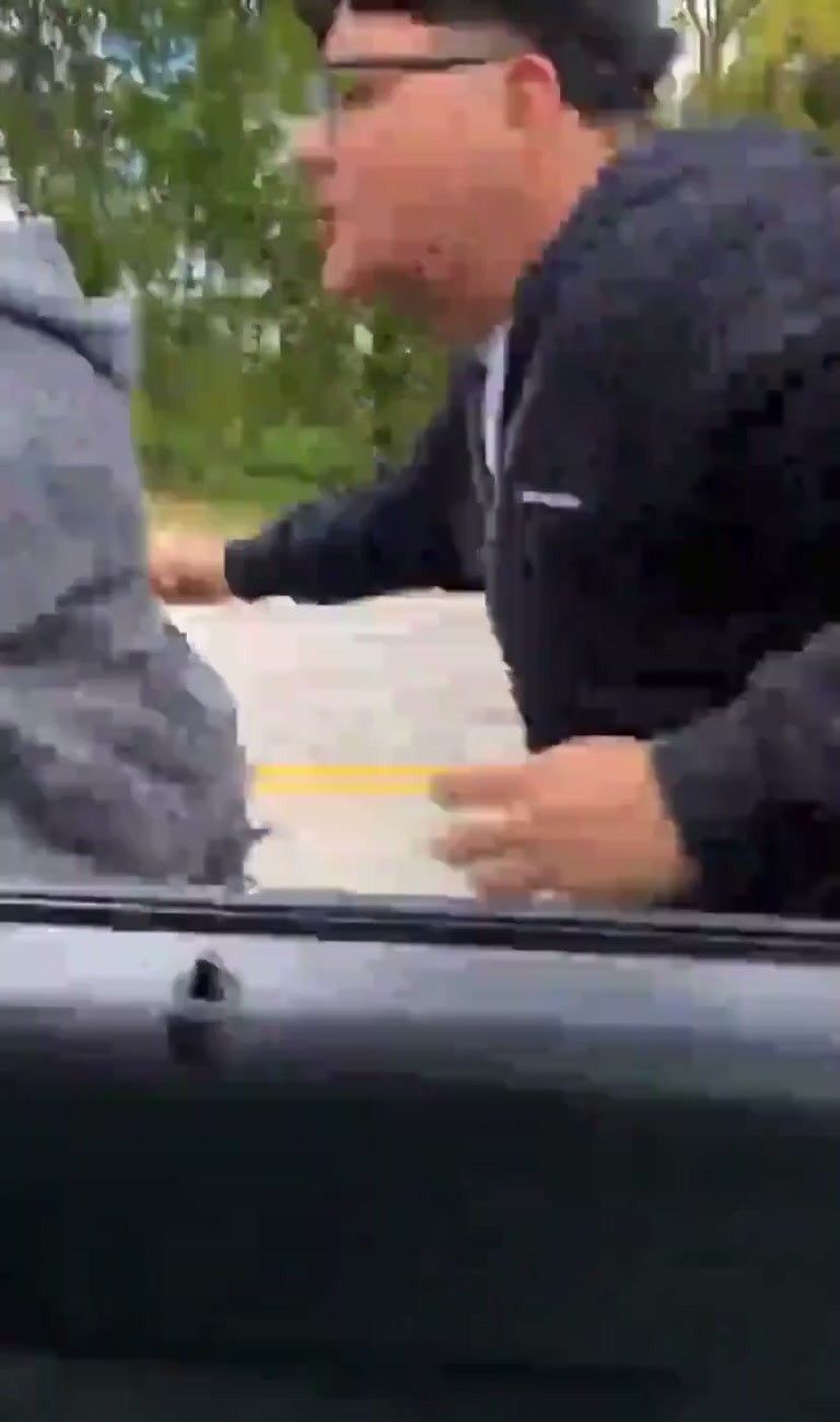 He Steps Out of His Car to Make a Point, Then the Pavement Answers