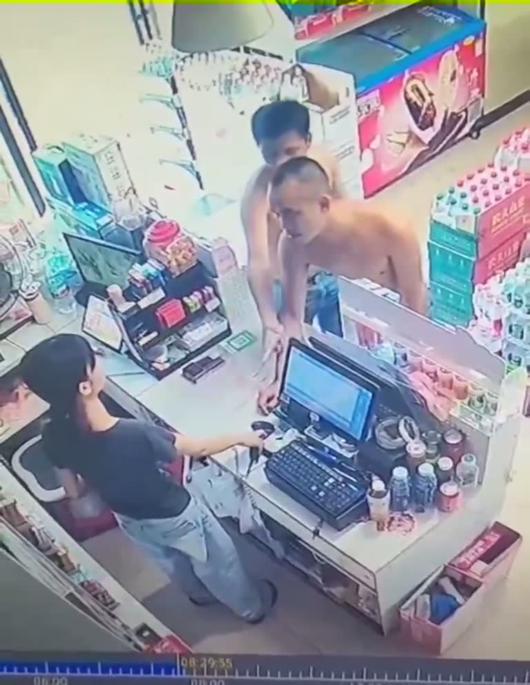 A Quiet Store, Two Bare-Chested Men and a Morning That Turns