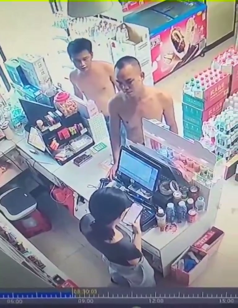 A Quiet Store, Two Bare-Chested Men and a Morning That Turns