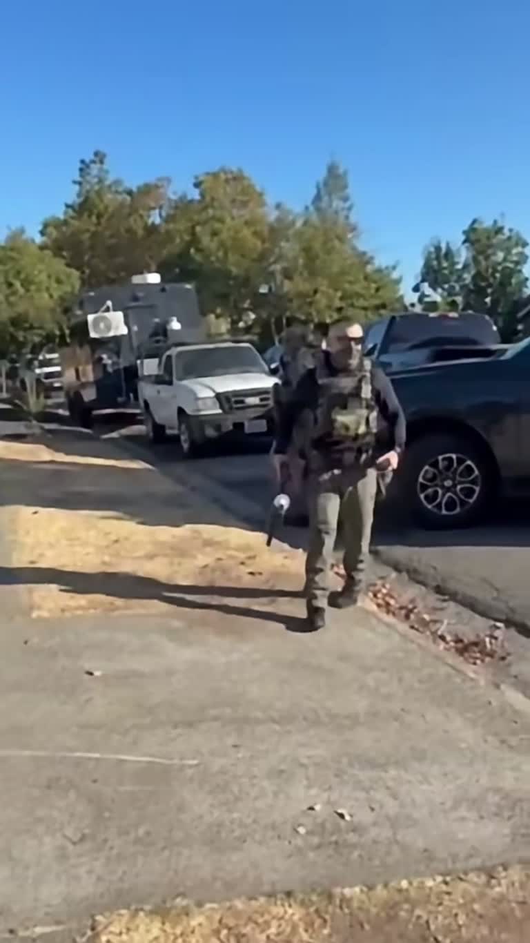 Roseville Street Erupts as Agents Move In and a Voice Rises