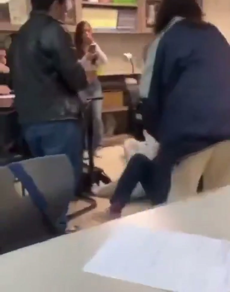 Viral Classroom Scuffle Erupts as Teacher Steps In to Stop It