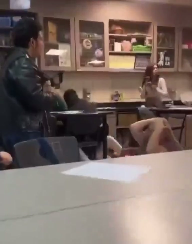 Viral Classroom Scuffle Erupts as Teacher Steps In to Stop It