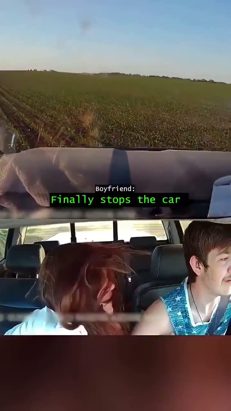 One Ditch, Two Reactions: Inside a Car's Most Awkward Moment