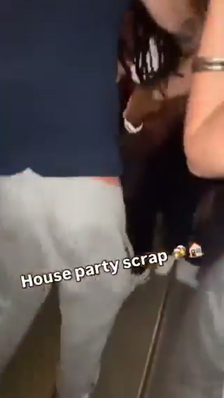 Chaos at a House Party: A Sudden Brawl Caught on Video