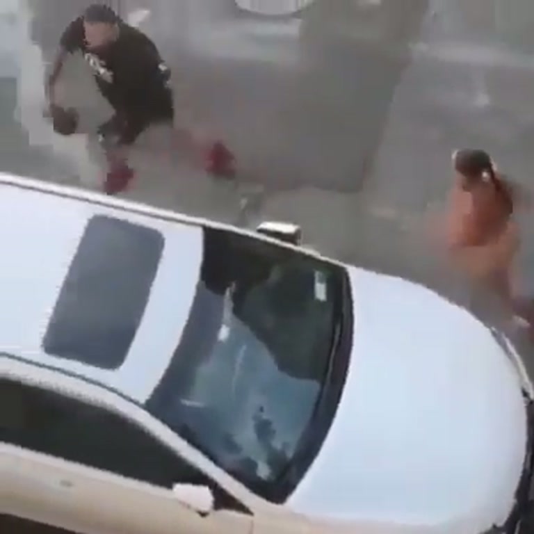 Chaos on a Quiet Street: The Moment a Confrontation Boils Over