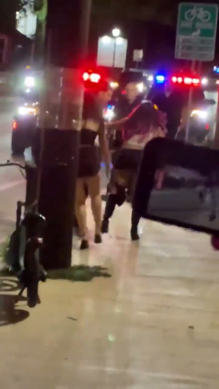 Street Fight Chaos Ends With a Face Kick in the Night