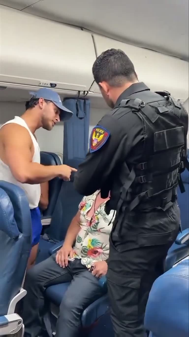 Tension at 30,000 feet: airplane seat dispute goes viral