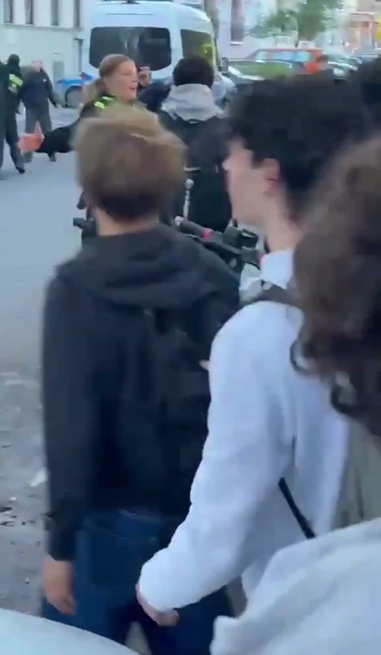 Berlin school protest ends in police detentions on camera