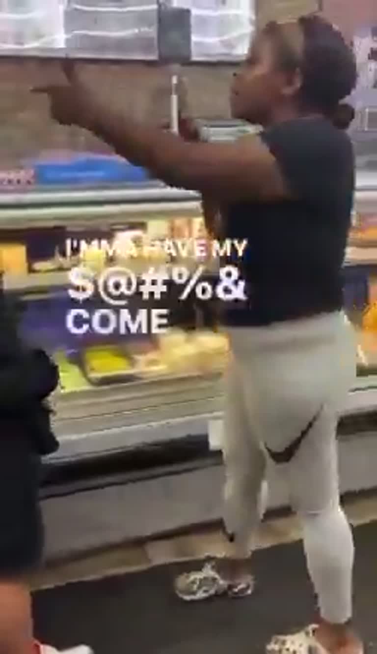 Moment a Woman Calls for Backup During a Heated Store Confrontation