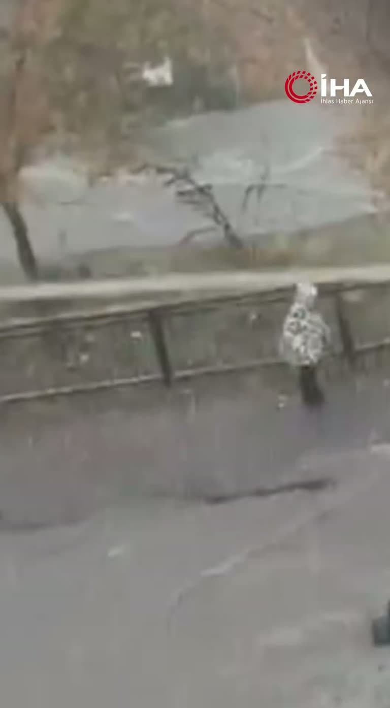 A woman was swept away by flash flooding in Esenyurt, Istanbul