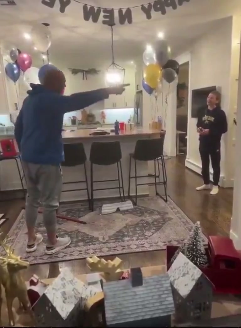Family New Year Celebration Caught On Camera As Man Launches Into Furious Tirade