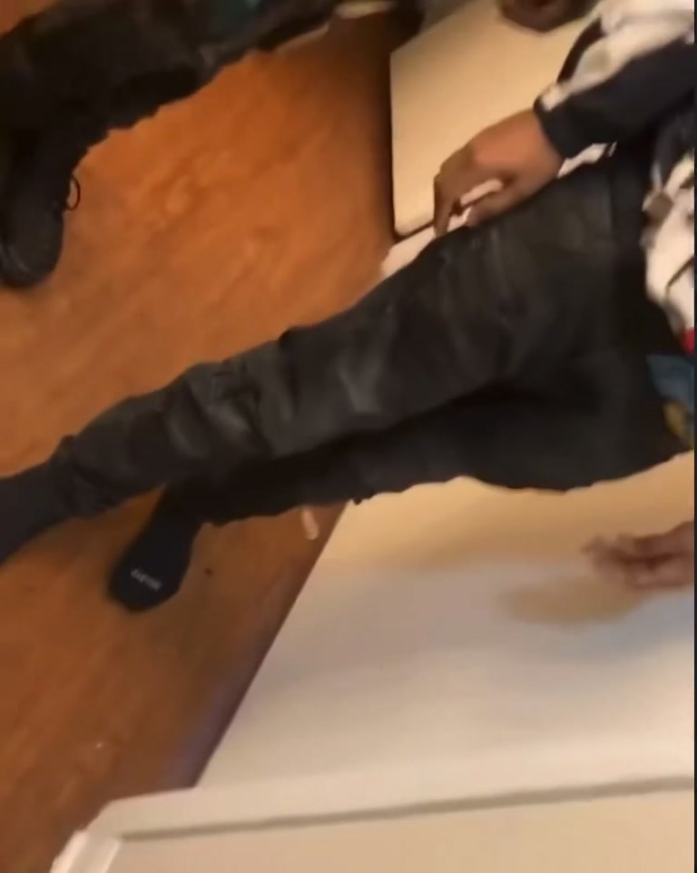 Chaotic scenes as argument spirals inside a residential property