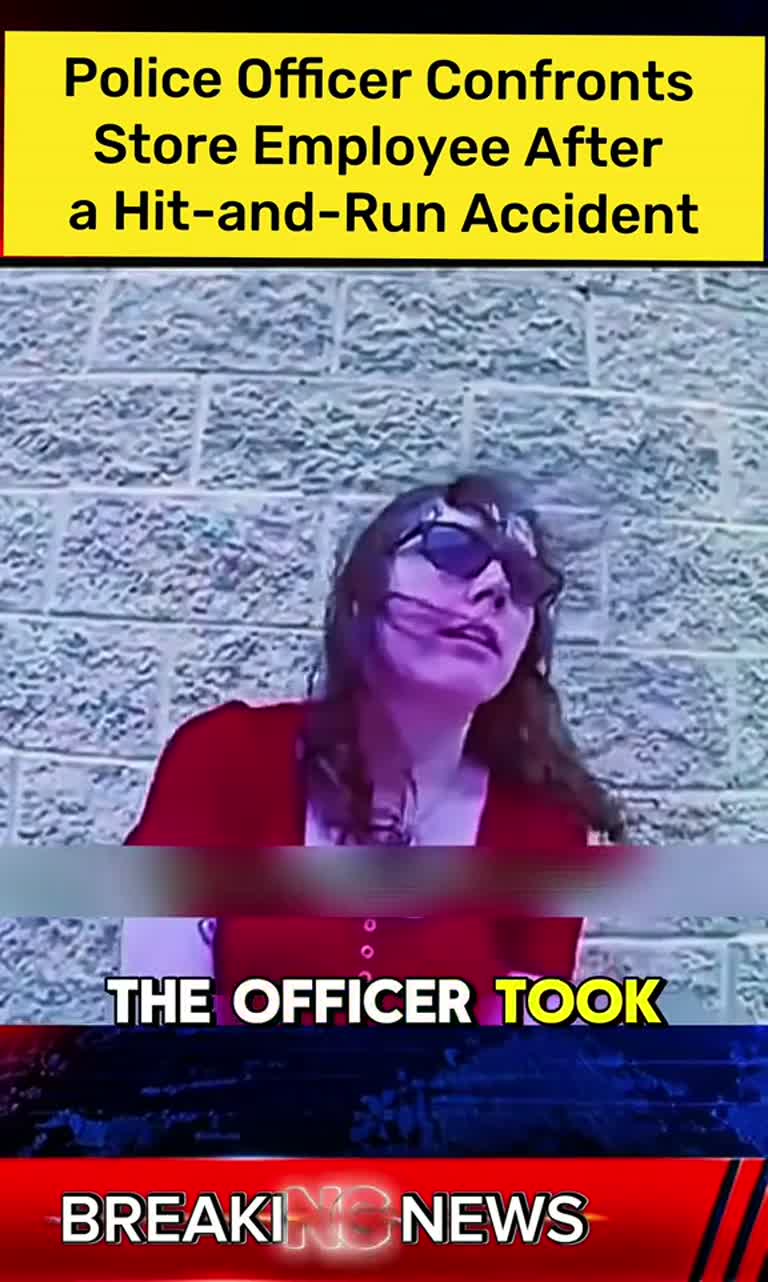 Police Officer Confronts Store Employee After a Hit-and-Run Accident