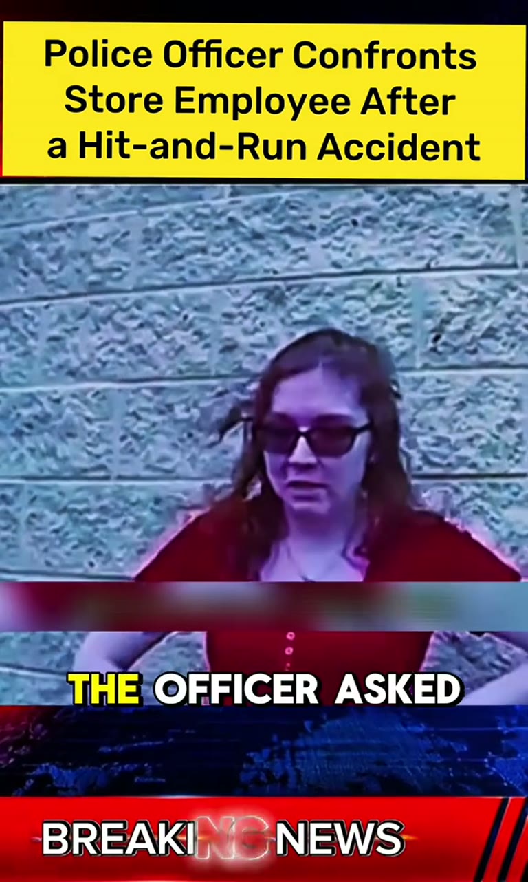 Police Officer Confronts Store Employee After a Hit-and-Run Accident