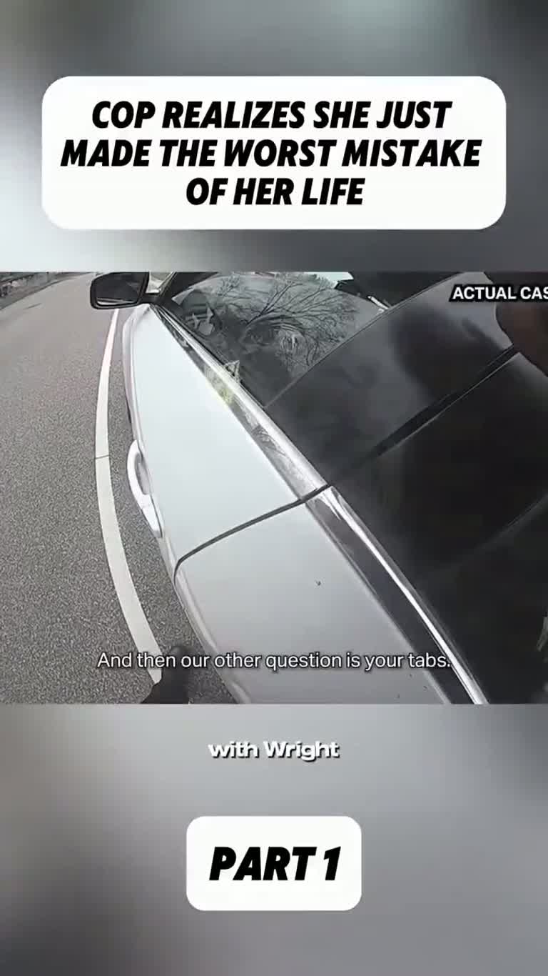 Traffic stop turns tense as officer grabs the wrong weapon